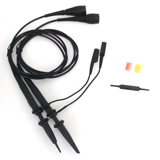IP100 Upgraded Oscilloscope Clip Probes 100MHz Fully Insulated BNC End Probe with Accessories 1X 10X High-Impedance Passive Oscilloscope Probe