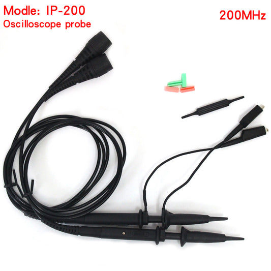 IP200 New security upgrade 200MHz Universal Oscilloscope Probe with Accessories Clip Probes with BNC to Test Lead Kit 1X 10X