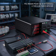 Industrial Control Board Testing with NICE-POWER R-SPS1505 Adjustable DC Power Supply, 150V 5A 750W