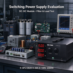Industrial Electronics Development with NICE-POWER R-SPS10020 0-20A 0-100V Regulated DC Supply