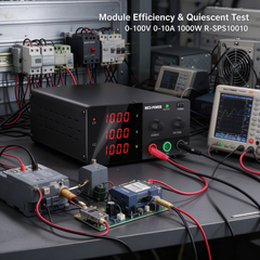 Industrial Power Module Input Testing with NICE-POWER R-SPS10010 DC Power Supply and Bench Supply 0-100V 0-10A 1000W