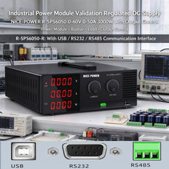 Industrial Power Module Validation Regulated DC Supply NICE-POWER R-SPS6050 0-60V 0-50A 3000W with Output Control