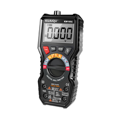 Multimètre numérique True-RMS KUAQIU KM195C, CC 1000 V, CA 750 V, 60 MΩ, plage de température de fonctionnement : -20 °C à 1000 °C, alarme sonore, bande passante CA : 1 kHz