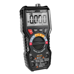 Multimètre numérique True-RMS KUAQIU KM195C, CC 1000 V, CA 750 V, 60 MΩ, plage de température de fonctionnement : -20 °C à 1000 °C, alarme sonore, bande passante CA : 1 kHz