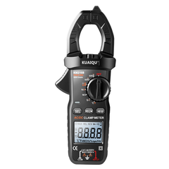 Multímetro de pinza KUAIQU KM216A KM216B True-RMS, rango de medición 600 V 600 A, corriente CA/CC, frecuencia, tipo pinza 