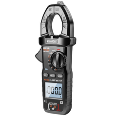 Multímetro de pinza KUAIQU KM216A KM216B True-RMS, rango de medición 600 V 600 A, corriente CA/CC, frecuencia, tipo pinza 
