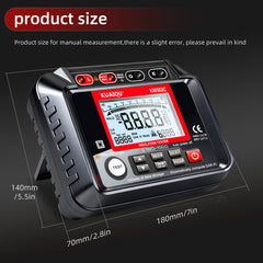 Testeur de résistance d'isolement KUAIQU : 5 jeux de tension de sortie max. 1000 V / 2500 V, 100 mémoires, décharge automatique 