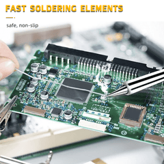 Soldador portátil KQ919 de 200 W y 560 ℃ con control de temperatura, pequeño y de alta potencia, para reparación electrónica doméstica.