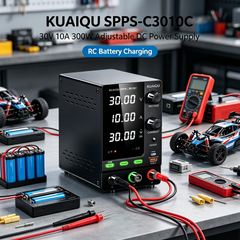 KUAIQU SPPS-C3010C 30V 10A 300W Adjustable DC Power Supply for RC Battery Charging