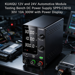 KUAIQU 12V and 24V Automotive Module Testing Bench DC Power Supply SPPS-C3010 30V 10A 300W with Power Display