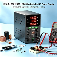 KUAIQU SPS1203S 120V 3A Adjustable DC Power Supply for Industrial Equipment & Component Testing