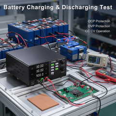 KUAIQU 30V 30A 900W R-SPS3030S Adjustable DC Power Source with OCP OVP for Battery and Energy Storage Testing