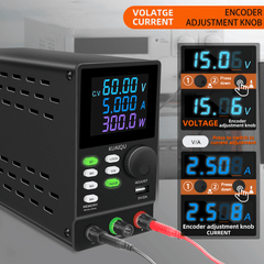 KUAIQU 60V 5A 300W SPPS605D Regulated Power Source with M1-M4 Memory for Battery Management System Testing
