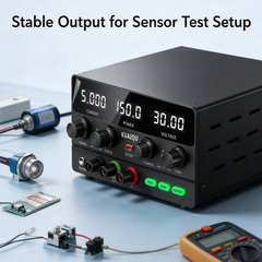 KUAIQU Adjustable DC Power Supply 30V 5A SPPS-H305 Bench Power Supply with Encoder Knob Adjustment for Sensor Testing