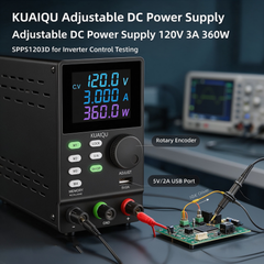 KUAIQU Adjustable DC Power Supply Adjustable DC Power Supply 120V 3A 360W SPPS1203D for Inverter Control Testing