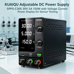 KUAIQU Adjustable DC Power Supply SPPS-C305 30V 5A 150W with Voltage Current Power Display for Sensor Testing