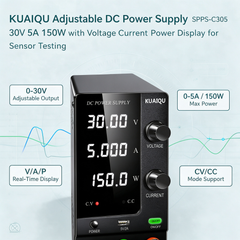 KUAIQU Adjustable DC Power Supply SPPS-C305 30V 5A 150W with Voltage Current Power Display for Sensor Testing