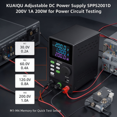 KUAIQU Adjustable DC Power Supply SPPS2001D 200V 1A 200W for Power Circuit Testing