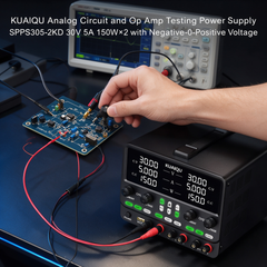 KUAIQU Analog Circuit and Op Amp Testing Power Supply SPPS305-2KD 30V 5A 150W×2 with Negative-0-Positive Voltage