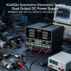 KUAIQU Automotive Electronics Testing Dual Output DC Power Supply SPPS605-2KD 60V 5A 300W×2 with OCP and OVP