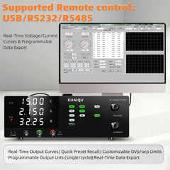KUAIQU Power Module Test Supply R-SPS15010S 0-150V 0-10A 1500W with 4-Digit Display for Power Module Testing