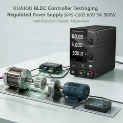 KUAIQU BLDC Controller Testing Regulated DC Power Supply SPPS-C605 60V 5A 300W with Precision Encoder Adjustment