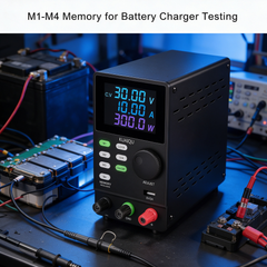 KUAIQU Battery Charger Testing DC Bench Power Supply SPPS3010D 30V 10A 300W with M1-M4 Memory