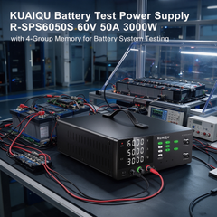 KUAIQU Battery Test Power Supply R-SPS6050S 60V 50A 3000W with 4-Group Memory for Battery System Testing