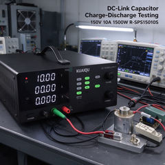 KUAIQU DC Link Power Supply R-SPS15010S 150V 10A 1500W with OCP & OVP for DC Link Capacitor Testing