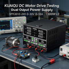KUAIQU DC Motor Drive Testing Dual Output Power Supply SPPS3010-2KD 0-30V 0-10A 300W×2