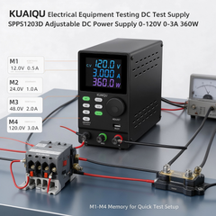 KUAIQU Electrical Equipment Testing DC Test Supply SPPS1203D Adjustable DC Power Supply 0-120V 0-3A 360W