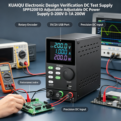 KUAIQU Electronic Design Verification DC Test Supply SPPS2001D Adjustable DC Power Supply 0-200V 0-1A 200W