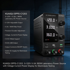 KUAIQU Electroplating Testing DC Test Supply SPPS-C1203 0-120V 0-3A 360W with Encoder Adjustment