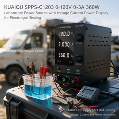 KUAIQU Electroplating Testing DC Test Supply SPPS-C1203 0-120V 0-3A 360W with Encoder Adjustment