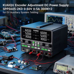 KUAIQU Encoder Adjustment DC Power Supply SPPS605-2KD 0-60V 0-5A 300W×2 for EV Auxiliary System Testing