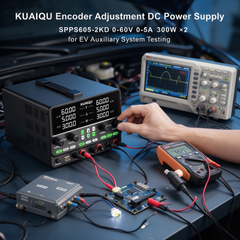 KUAIQU Encoder Adjustment DC Power Supply SPPS605-2KD 0-60V 0-5A 300W×2 for EV Auxiliary System Testing