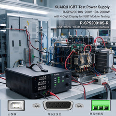 KUAIQU IGBT Test Power Supply R-SPS20010S 200V 10A 2000W with 4-Digit Display for IGBT Module Testing