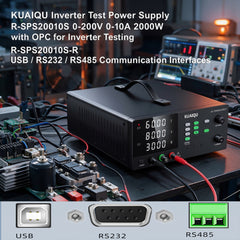 KUAIQU Inverter Test Power Supply R-SPS20010S 0-200V 0-10A 2000W with OCP for Inverter Testing