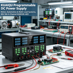 KUAIQU KQ3010R-4KD 30V 10A Programmable DC Power Supply for Motors, Automotive &amp; Multi-Load Systems