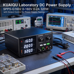 KUAIQU Laboratory DC Power Supply SPPS-G1602 0-160V 0-2A 320W with Output Control for Power Supply Testing