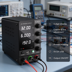 KUAIQU Laboratory DC Supply for University Experiments SPS-C3206 32V 6A 192W 4-Knob Adjustment