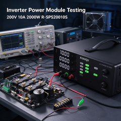 KUAIQU Power Electronics Power Supply R-SPS20010S 200V 10A 2000W with USB RS232 RS485 for Power Electronics Testing