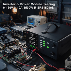 KUAIQU Power Module Test Supply R-SPS15010S 0-150V 0-10A 1500W with 4-Digit Display for Power Module Testing