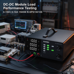 KUAIQU Power Module Test Supply R-SPS15010S 0-150V 0-10A 1500W with 4-Digit Display for Power Module Testing