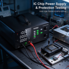 KUAIQU R-SPS15010S Semiconductor Power Supply 150V 10A 1500W with OCP & OVP for Semiconductor Device Testing