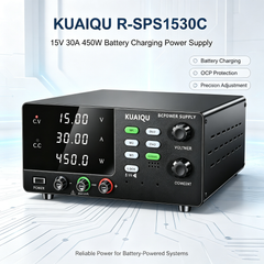 KUAIQU R-SPS1530C 15V 30A 450W Battery Charging Power Supply with OCP for Battery-Powered Systems