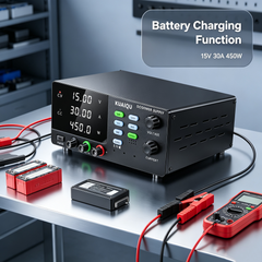 KUAIQU R-SPS1530C 15V 30A 450W DC Power Supply with Battery Charging Function and OCP