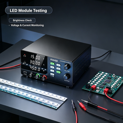 KUAIQU R-SPS1530C 15V 30A 450W LED Test Power Supply with 4-Digit Display for LED Testing