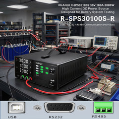 KUAIQU R-SPS30100S 30V 100A 3000W High Current DC Power Source Designed for Battery System Testing