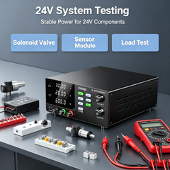 KUAIQU R-SPS3020C 30V 20A 600W Adjustable DC Power Supply with OCP for 24V System Testing